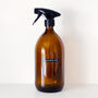 Amber Trigger Spray Bottle With Stamped Label, thumbnail 7 of 9