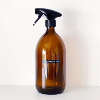 Amber Trigger Spray Bottle With Stamped Label, 7 of 9