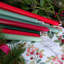 Eight Or Ten Tapered Dinner Candles 22mm Classic Christmas, thumbnail 4 of 5