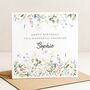 Wildflower Birthday Card Personalised For Daughter, thumbnail 1 of 8