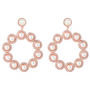 The Gatsby Pearl Plated Silver Earrings, thumbnail 4 of 8