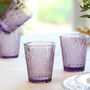 Set Of Four Embossed Heather Tumblers, thumbnail 3 of 9