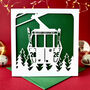 Ski Lift Personalised Family Christmas Card, thumbnail 2 of 5