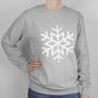 Snowflake Unisex Sweatshirt, thumbnail 2 of 5