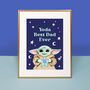 Personalised Yoda Best Dad Ever Print, thumbnail 1 of 2