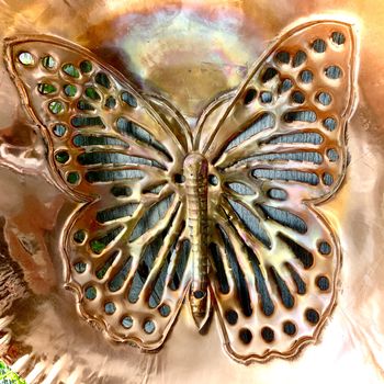 Copper Butterfly Wall Plaque Ltzaf065 Wa, 3 of 4