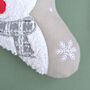 Personalised Christmas Stocking With Reindeer, thumbnail 4 of 4