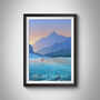 Go Ice Skating Travel Poster Art Print, thumbnail 1 of 8