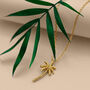 Oasis Palm Gold Plated Necklace, thumbnail 2 of 9