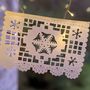 Christmas Banner Garland Authentic Mexican Papel Picado, thumbnail 2 of 6