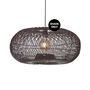 Large Hand Woven Oval Bamboo Pendant Light Shade, thumbnail 4 of 8