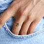 Baguette Ring Non Tarnish, thumbnail 2 of 4