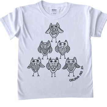 Owl Pyramid Bag To Colour In, 5 of 7