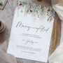 Whimsical Noel Wedding Invitation, thumbnail 1 of 5