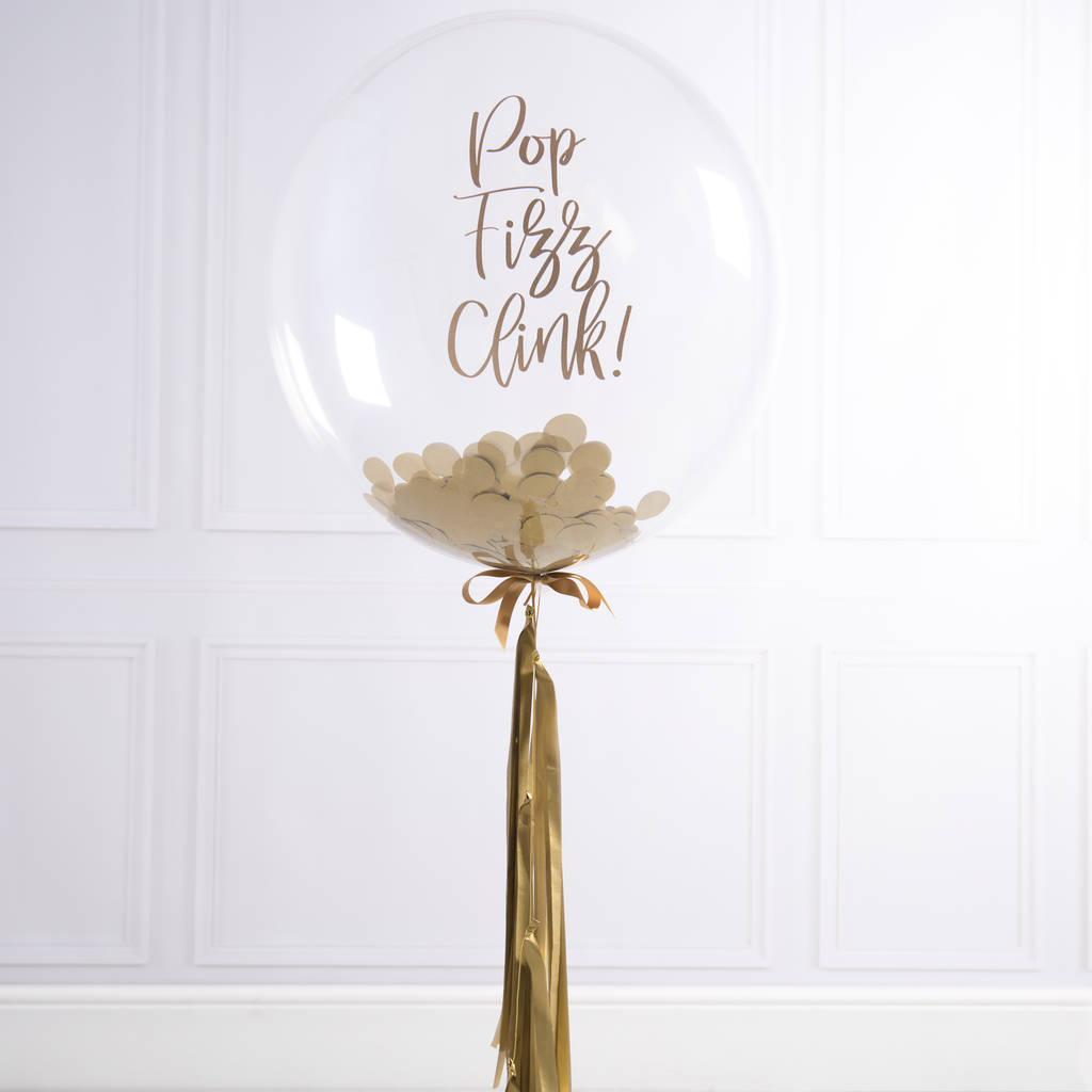 Personalised Gold Tassel Party Bubble Balloon By Bubblegum Balloons