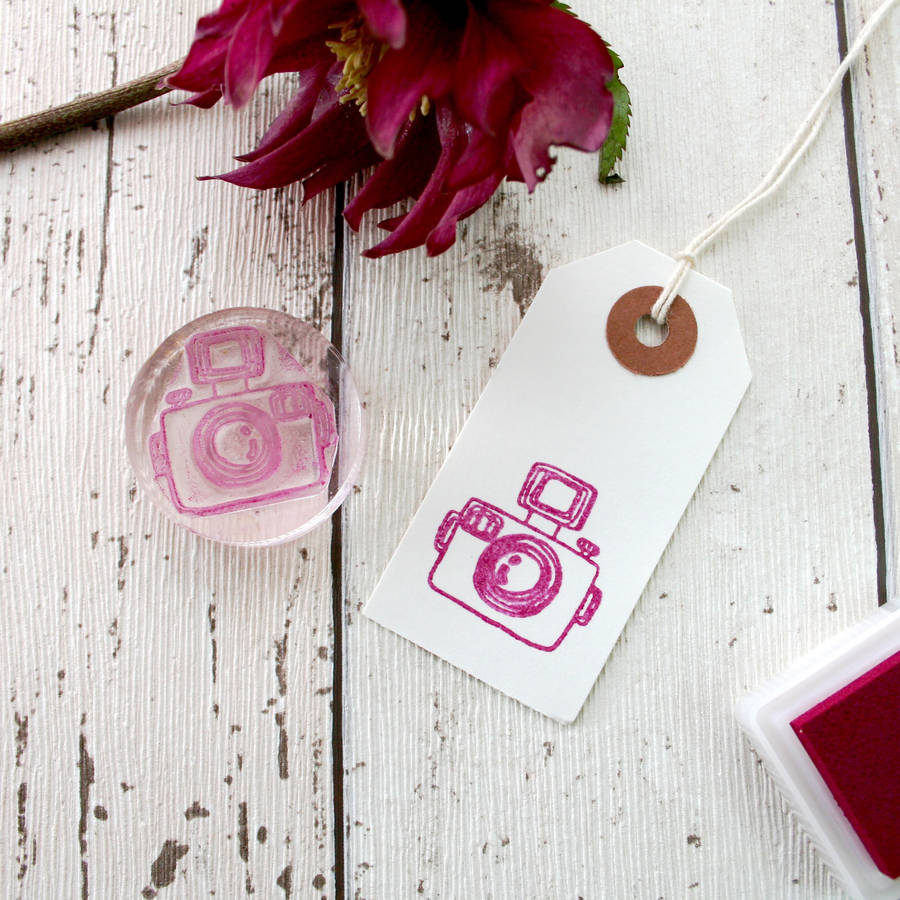 Camera Clear Rubber Stamp By Little Stamp Store