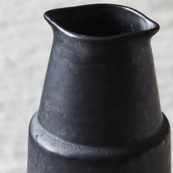 Black Stoneware Textured Jug, 3 of 3