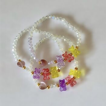 Multi Coloured Gummy Bear Beaded Bracelet, 3 of 3