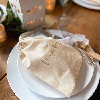 Personalised Table Setting Christmas Gift Bag, 6 of 12