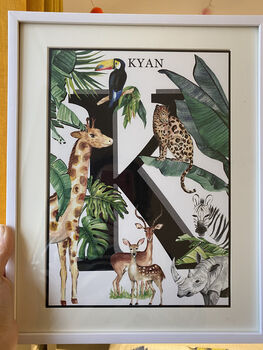 Tropical Jungle Animal Personalised Posters, 8 of 8