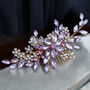 Floral Lilac Hair Comb, thumbnail 3 of 4