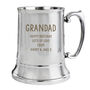 Personalised Engraved Any Message Stainless Steel Tankard, thumbnail 2 of 4
