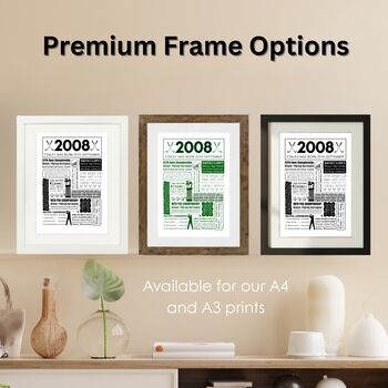 2008 Personalised 18th Birthday Golf Fact Print, 4 of 10
