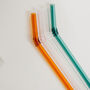 Fae Borosilicate Glass Reusable Straws Pack Of Four, thumbnail 2 of 5
