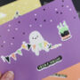 Happy Halloween Glitter Postcard Set, thumbnail 4 of 5