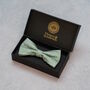 Sage Green Wedding Tie Set And Socks Groomsmen Gift, thumbnail 3 of 12