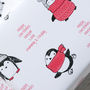 Personalised Cute Penguin Christmas Wrapping Paper, thumbnail 2 of 3