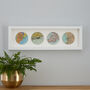 Four Map Circles Personalised Anniversary Gift, thumbnail 1 of 4