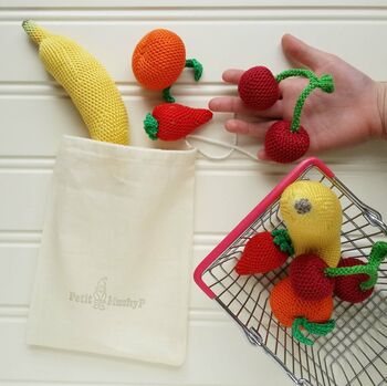Crocheted Fruits Play Pretend Set, 2 of 8