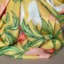 Anemone Print Scarf In Yellow, thumbnail 3 of 4