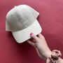 Personalised Mrs 'Script' Embroidered Cap, thumbnail 1 of 8