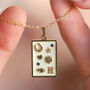 Love And Luck Bespoke Birthstone And Initial Necklace, thumbnail 5 of 11