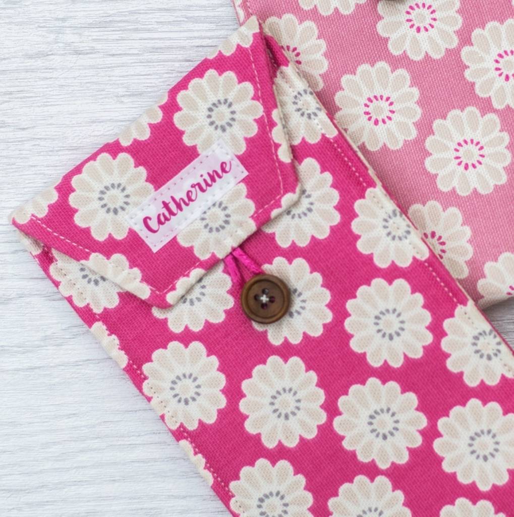 personalised knitting needle case by jackie martin designs