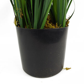 Artificial Grass Plant With White Ceramic Planter, 5 of 5