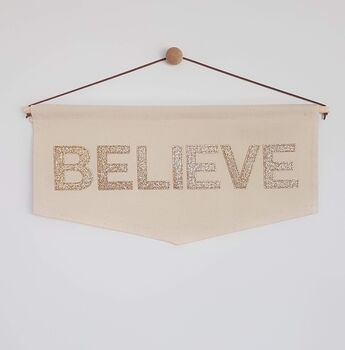 Believe Fabric Banner, 2 of 5