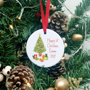 Personalised Baby's First Christmas Decoration, 2 of 8