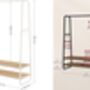 Clothes Rack Clothes Rail With Shelves And Hooks, thumbnail 2 of 7