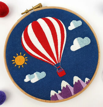 Hot Air Balloon Embroidery Kit, 2 of 7