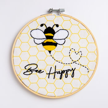 Bee Happy Easy Embroidery Kit, 3 of 4