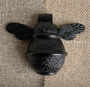 Brass Bee Door Knocker Black Finish, 8 of 8