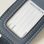 Handmade Leather Luggage Tag, thumbnail 3 of 5