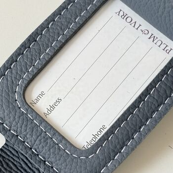 Handmade Leather Luggage Tag, 3 of 5