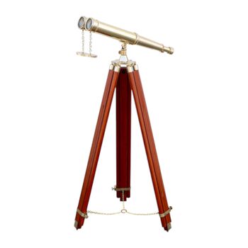 Personalised Double Barrel Telescope With Wooden Tripod, 5 of 8