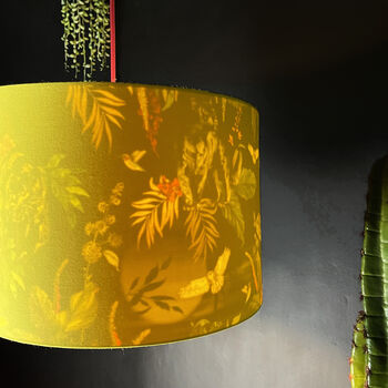 Carbon Deadly Night Shade Lampshade In Acid Yellow, 2 of 8