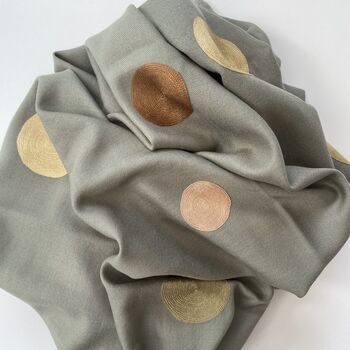Hand Embroidered Pashmina Shawl From Kashmir, 3 of 8