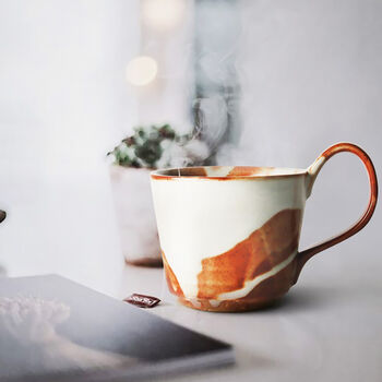 Handmade Ceramic Mug Terracotta Colour, 4 of 5